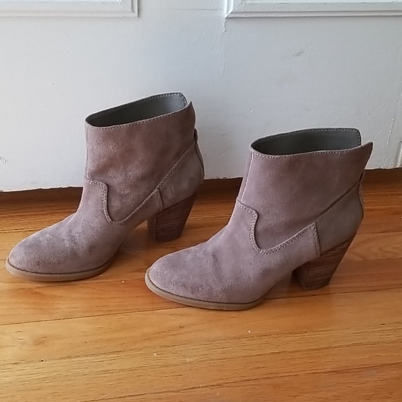 Nine West Western Suede Leather Ankle Boot - Picture 1 of 12